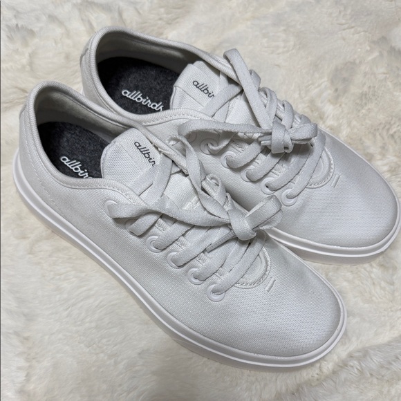 allbirds Shoes - allbirds White Low-Top Canvas Piper Sneakers 8 NIB